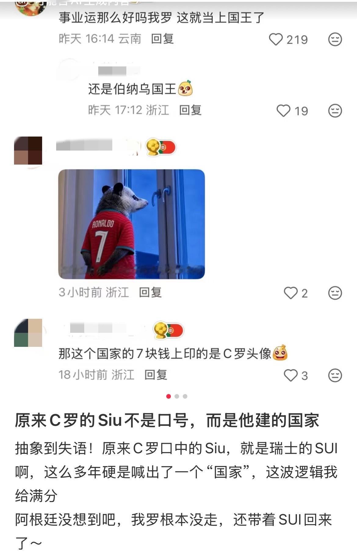 阿根廷进球！瑞士队球衣缩写“SUI”发音与C罗经典庆祝动作“Siu”高度相似，网