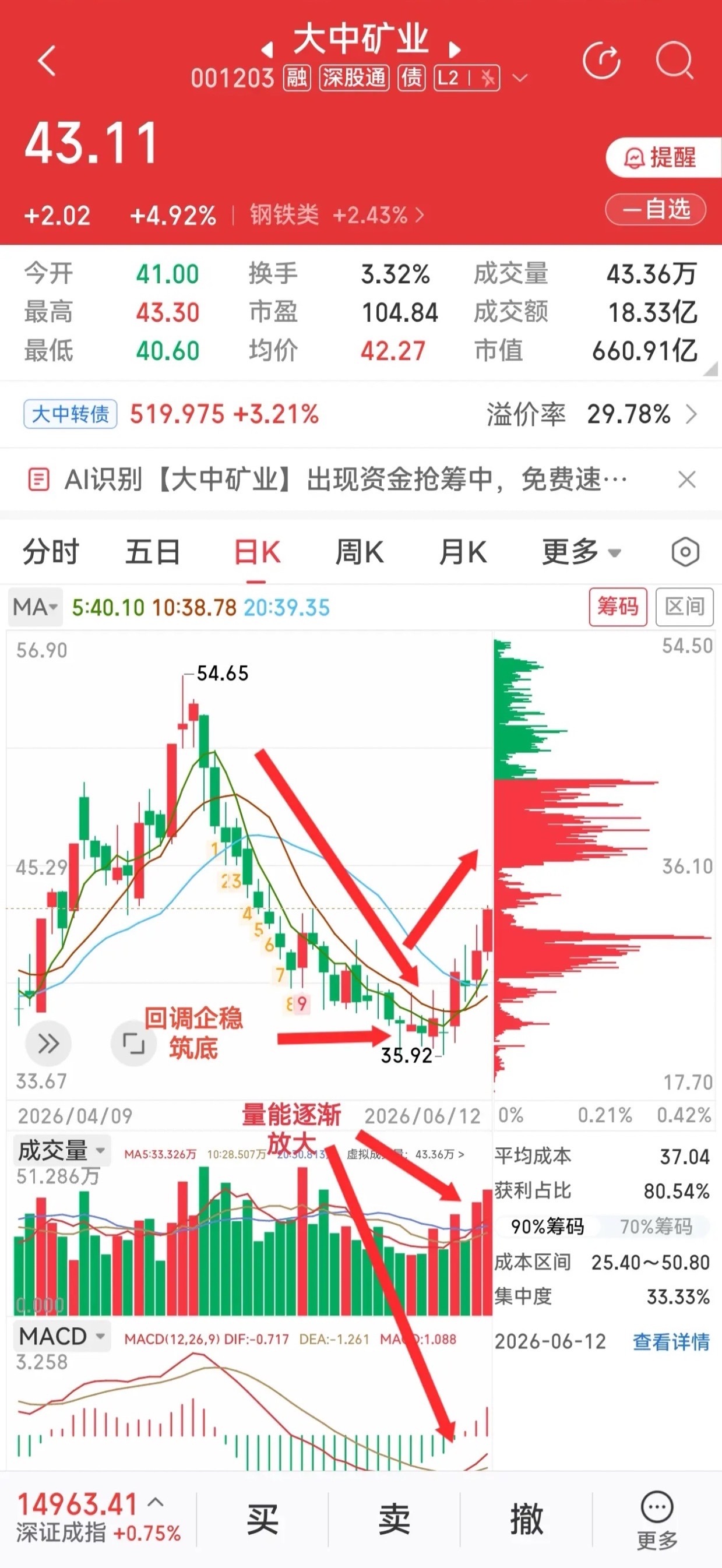 铁矿+锂矿双赛道布局，梳理大中矿业自身资源优势核心竞争力亮点1. 铁矿资源筑牢基