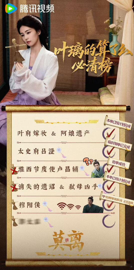 叶璃复仇清单白鹿莫离复仇清单 终于等到叶璃复仇清单即将收尾，白鹿隐忍多年的恨意总