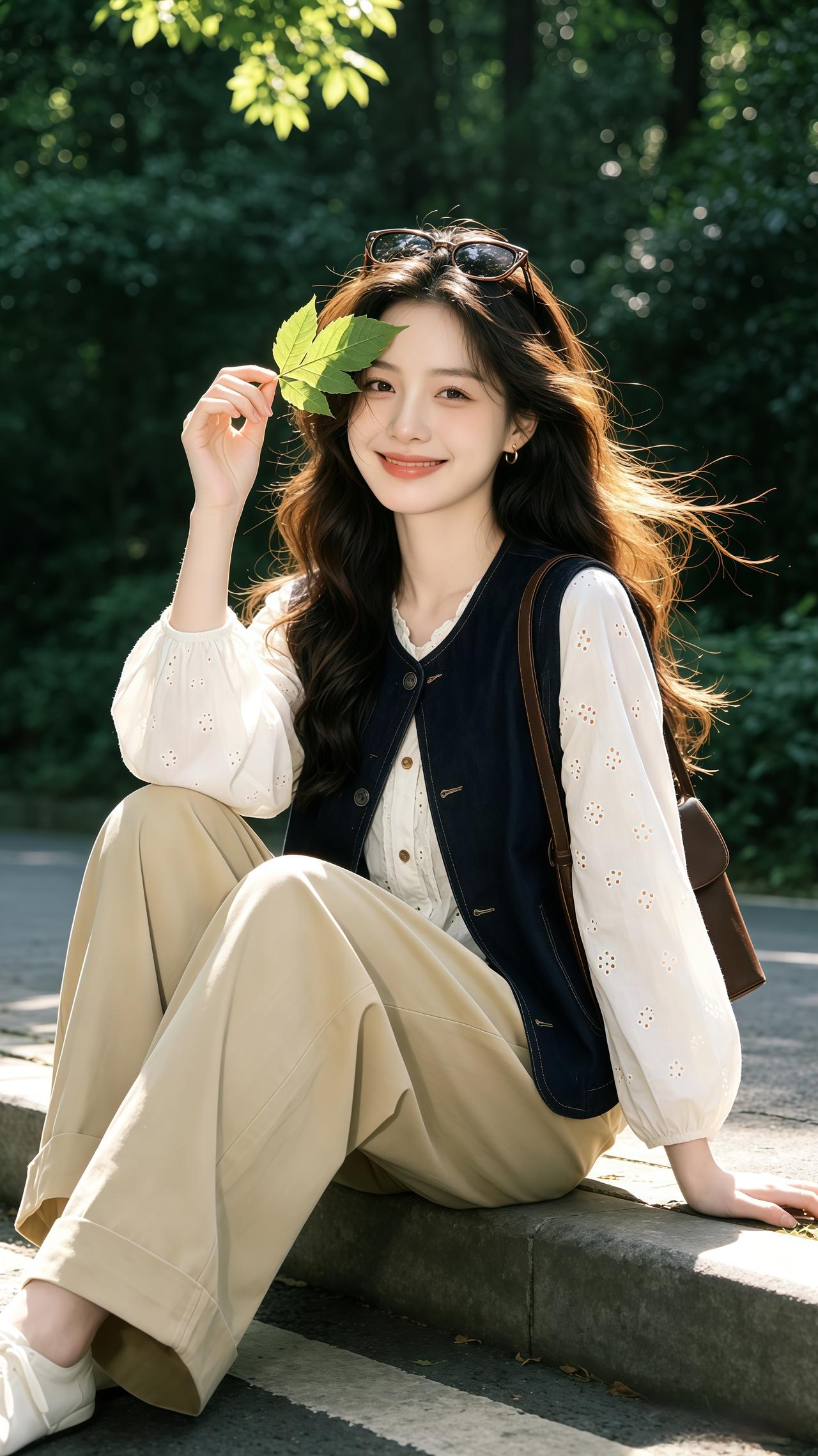 谁懂松弛感穿搭有多减龄 松弛慵懒风穿搭套装 松弛感马甲三件套 穿搭今天穿什么