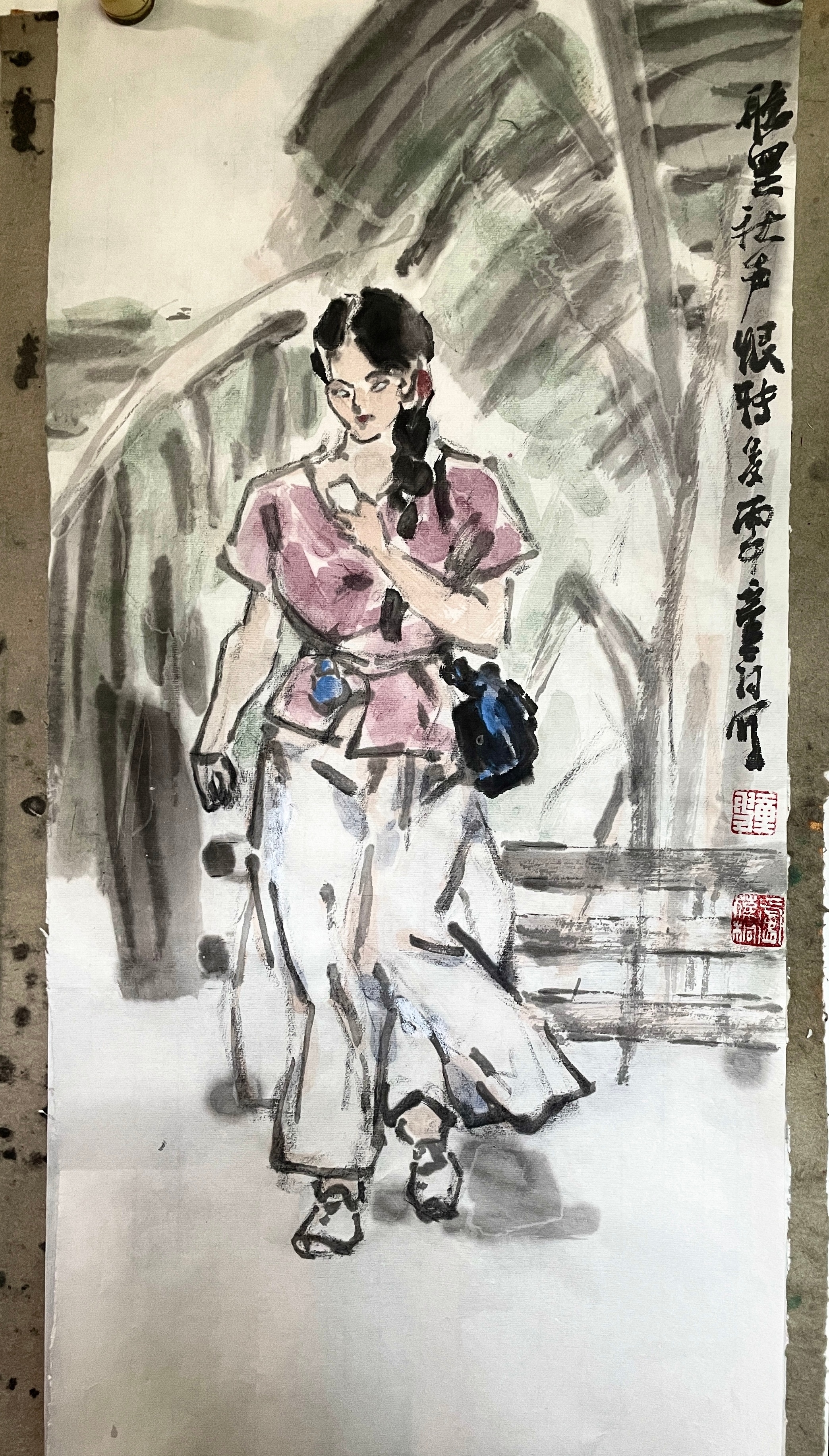 卢氏水墨[超话]  听罢秋声转恨多 ​​​