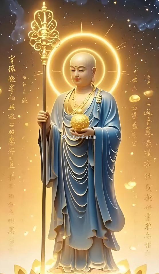 无嗔无怨，自在安宁；礼赞地藏菩萨，见者逢灾必过，遇险呈祥 