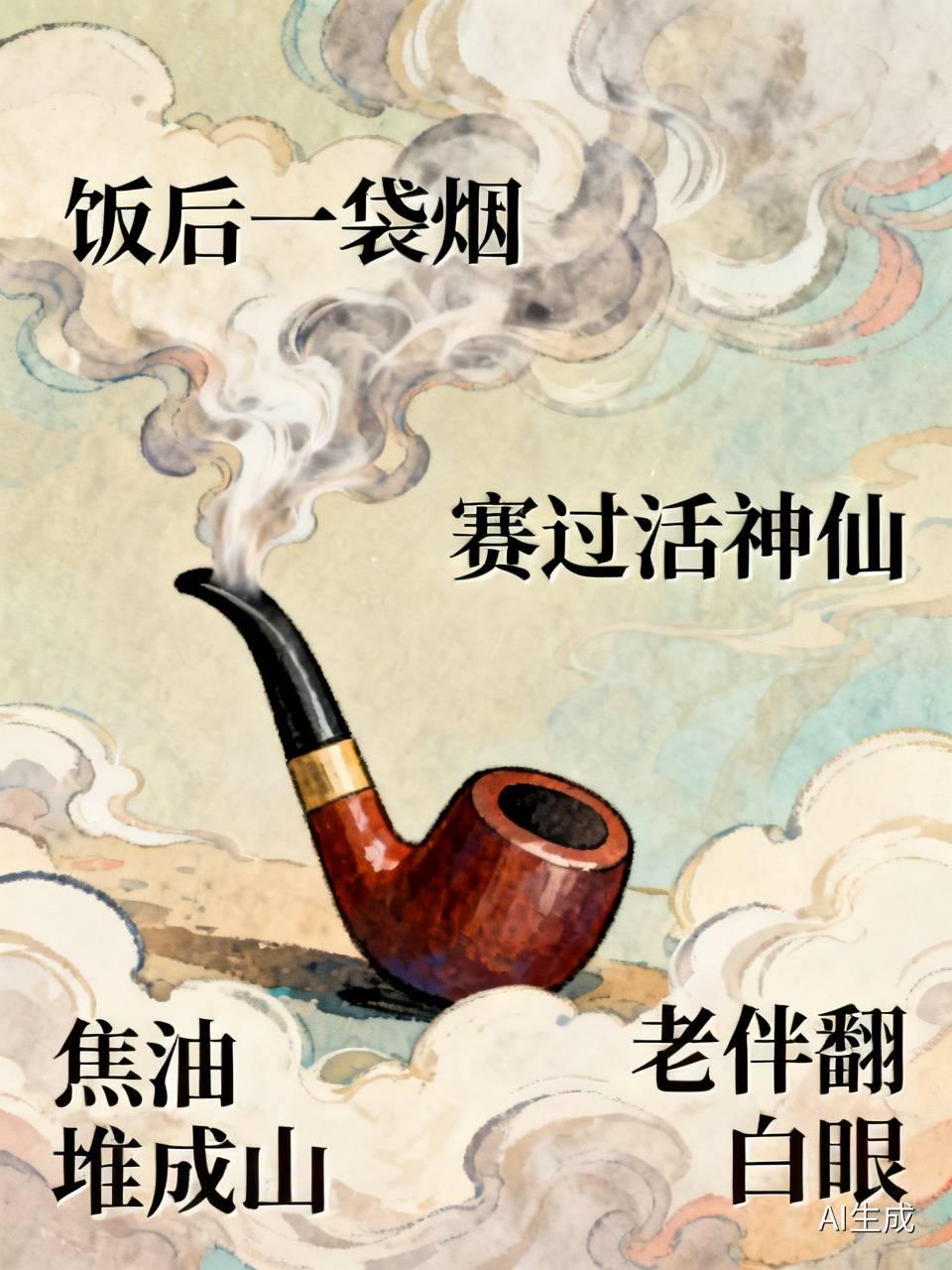之前刷到这个上联，底下的评论区简直是大型脑洞现场。
有人接“赛过活神仙”，老烟民