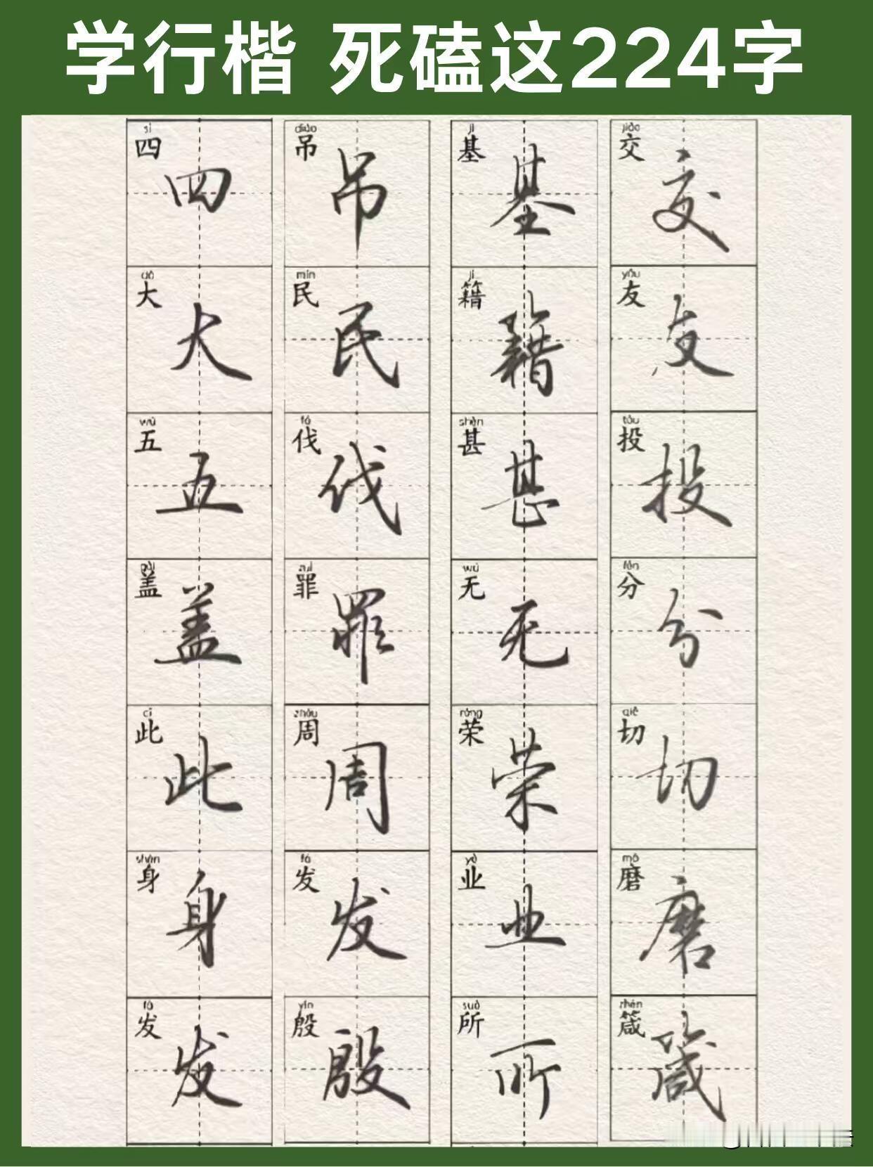 很多人练行楷，整本字帖从头写到尾，写了很久字迹依旧没有改观。
 
练字不要盲目通