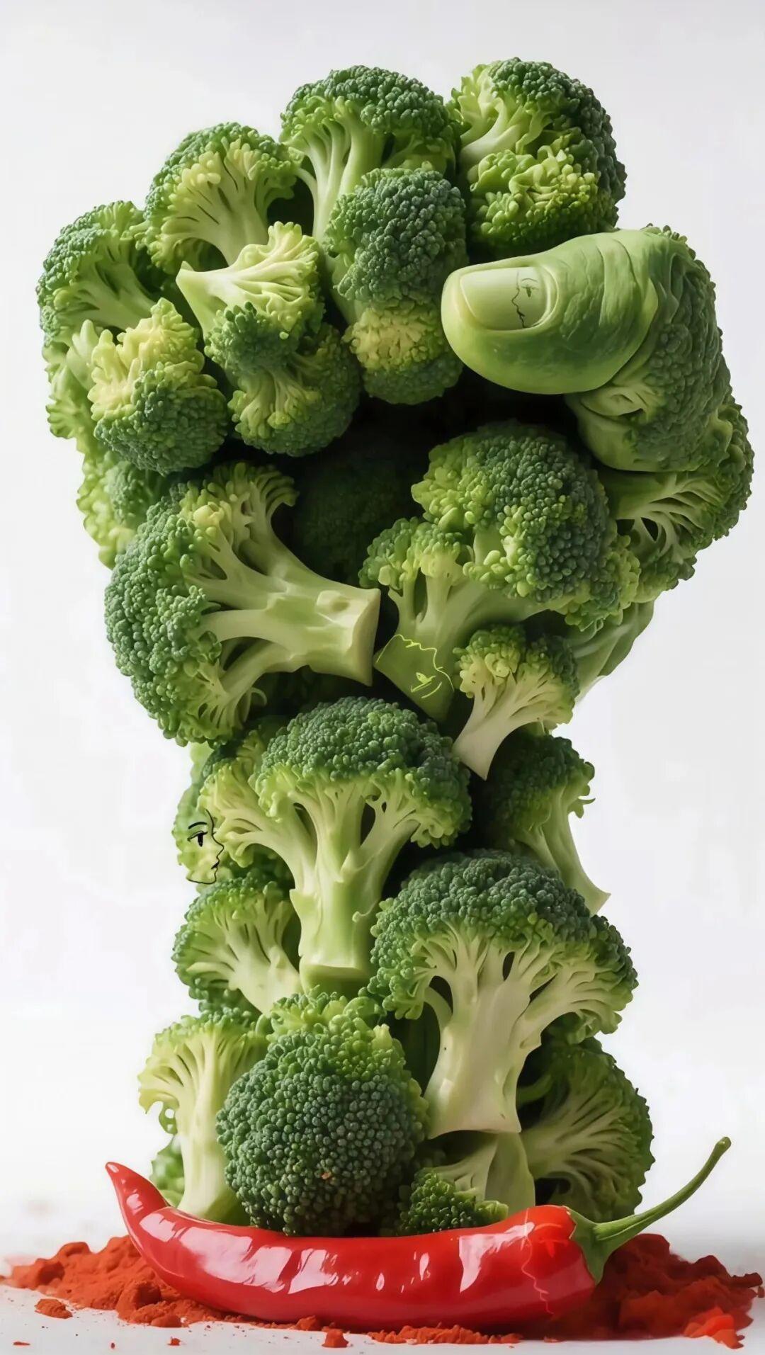 高难度的来了，西兰花里藏人脸，还是5张，我一个也没找到！看你能找到吗？