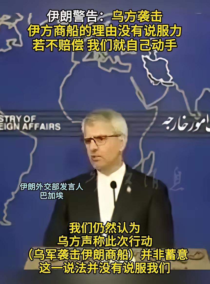 乌克兰这回算是摊上事儿了。
伊朗外交部向乌克兰发出警告，如果乌克兰不赔偿乌军袭击
