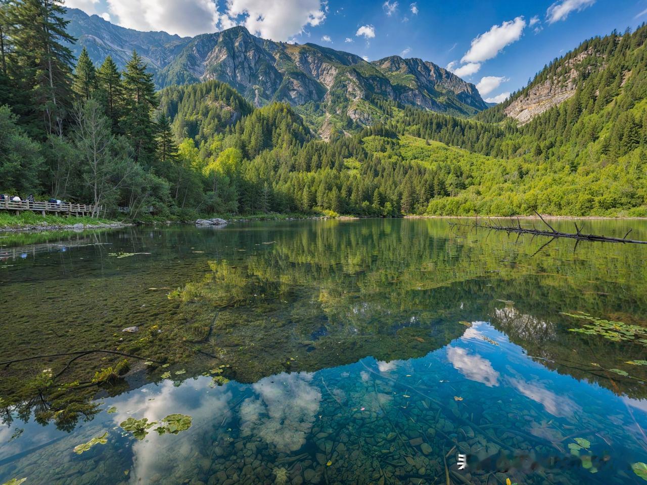 上周在浙西山里找的那个民宿小院，真的把“山清水秀风景美如画”照进了现实。
推开木