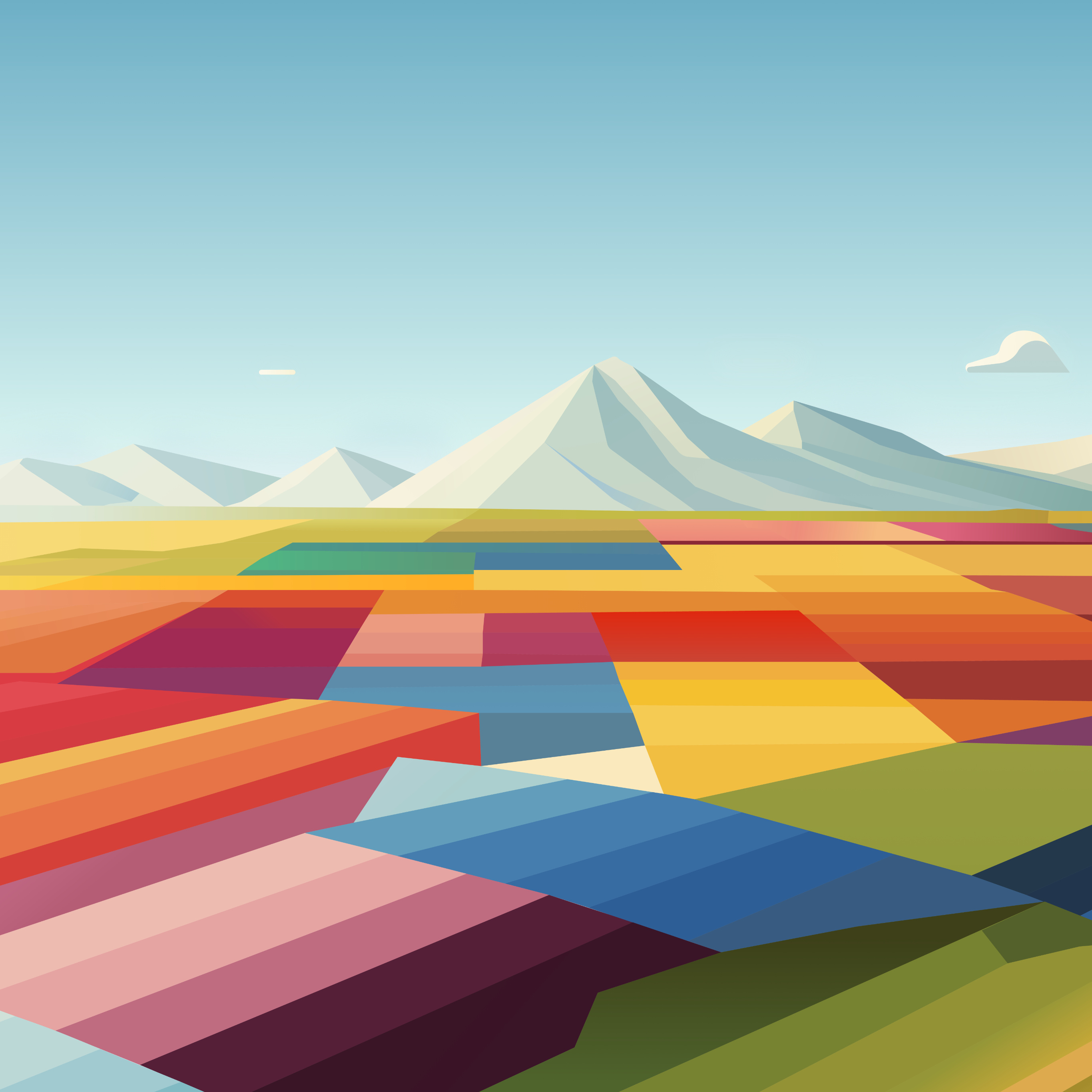 立体派壁纸，2016 年用于iPad Pro 的宣传的复刻版twi.BasicG