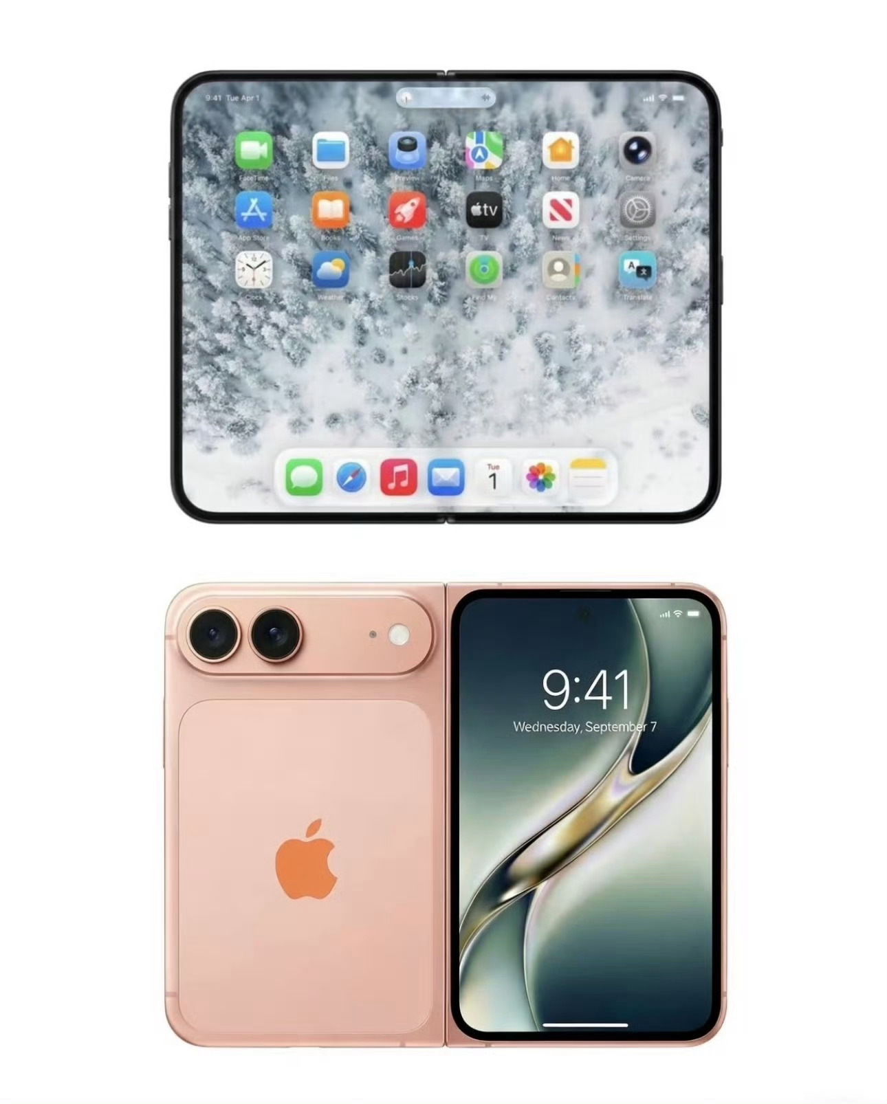 终于等到靠谱信源实锤！苹果首款折叠屏 iPhone 外观基本定了，走的是 "阔折