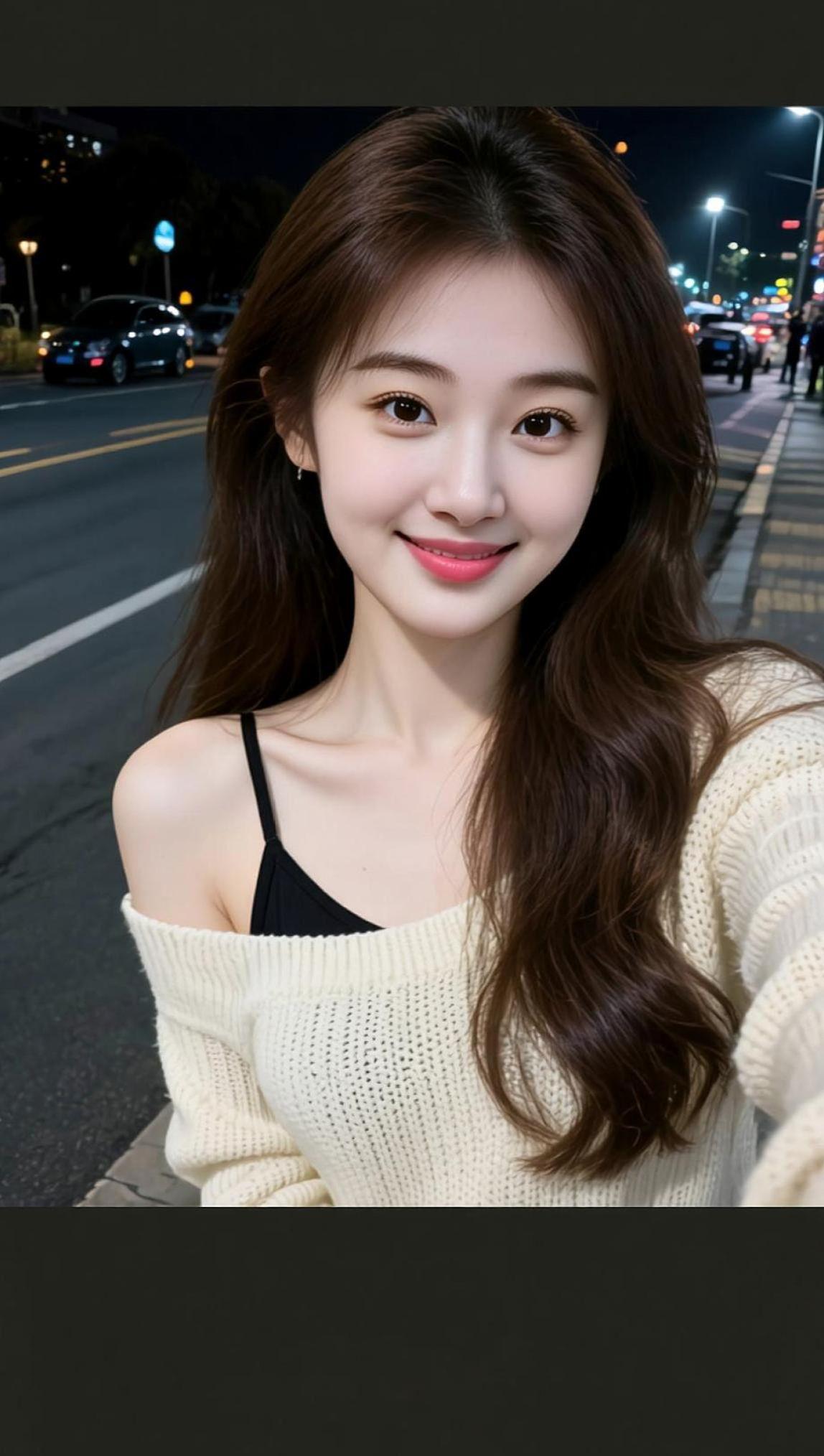 暖街微笑写真 抖音ai创作 高颜值