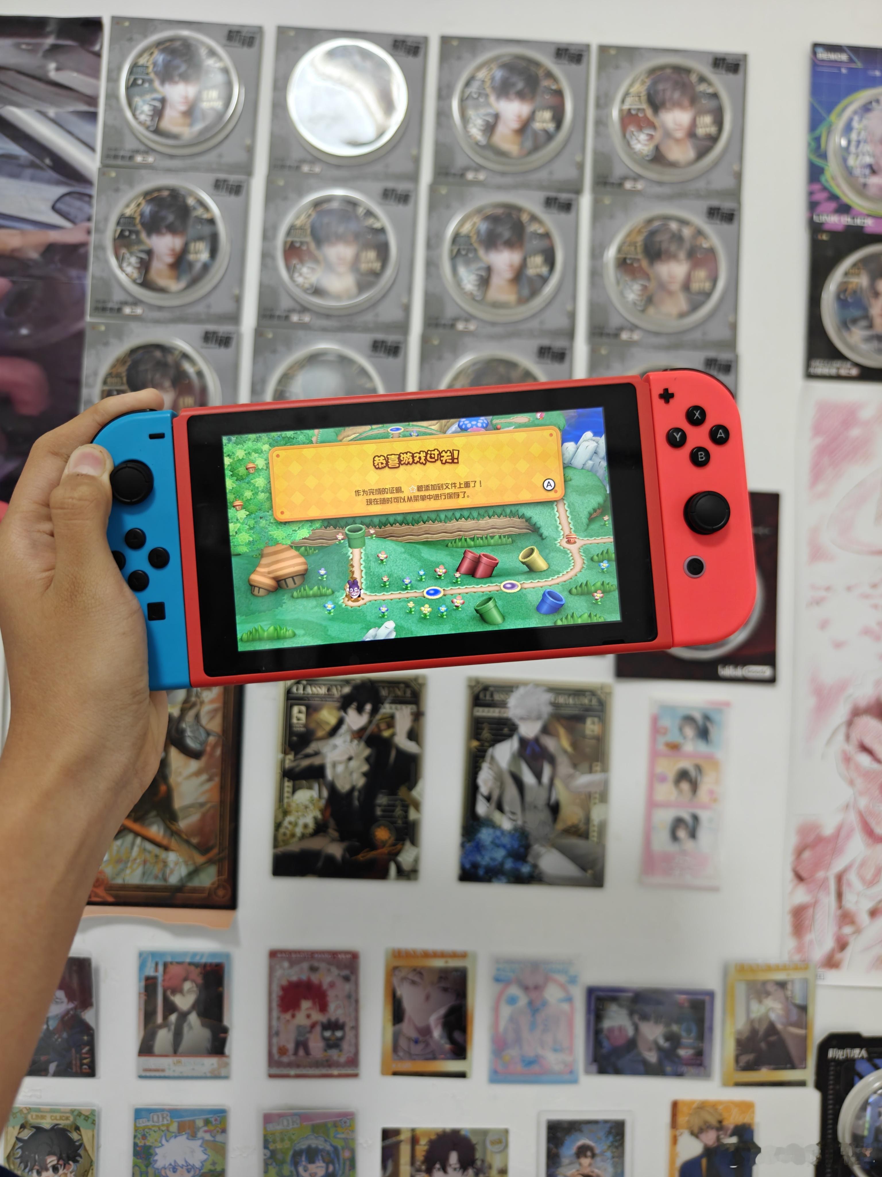 断断续续的耗时3年，女儿终于把马里奥通关了足足有120多关任天堂switch