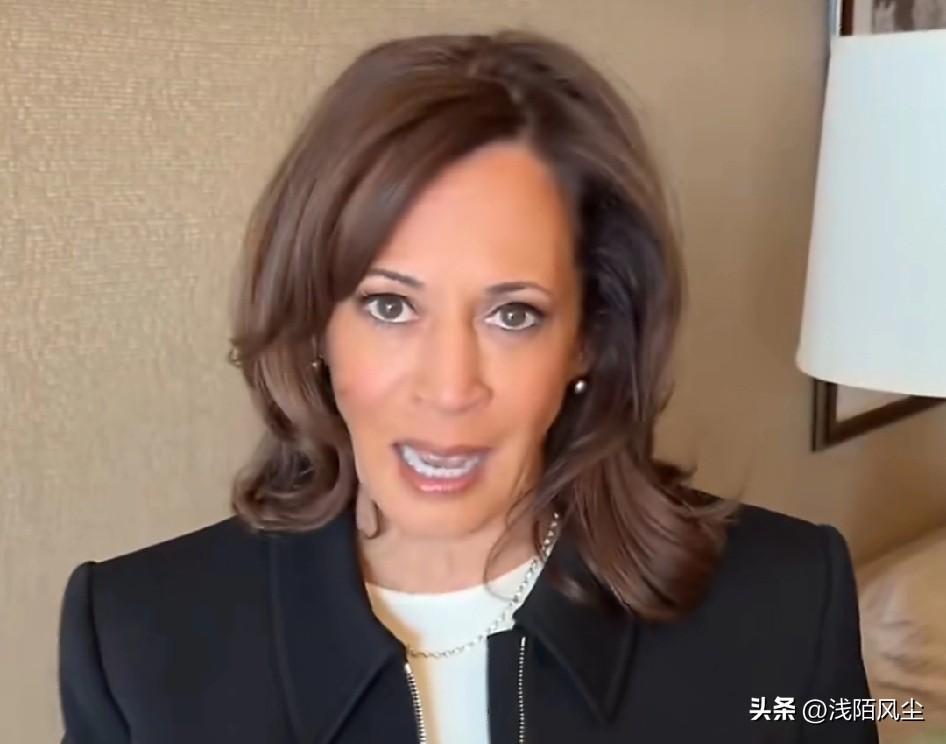 美国前副总统卡马拉·哈里斯:“我今晚无法看总统的讲话，但问题是，他把美国拖入一场
