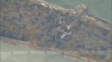 乌军够懒的，扎波罗热地区，东部集群第5集团军35旅的无人侦察机逮住了一门博格达纳