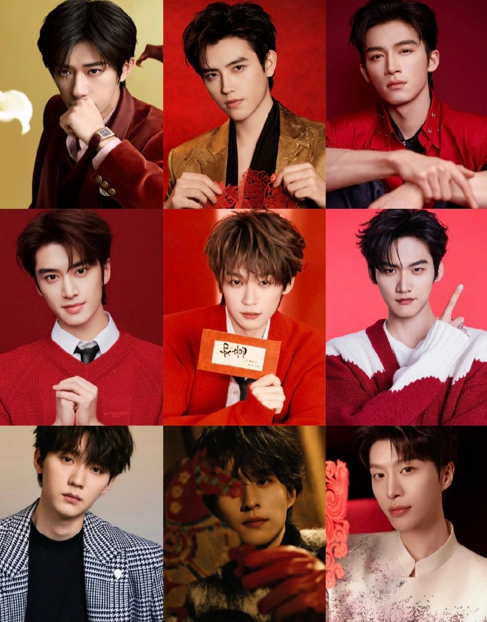 00男明星们的新春营业🈶易烊千玺 陈飞宇 王星越 张康乐 梓渝 周柯宇 周翊然