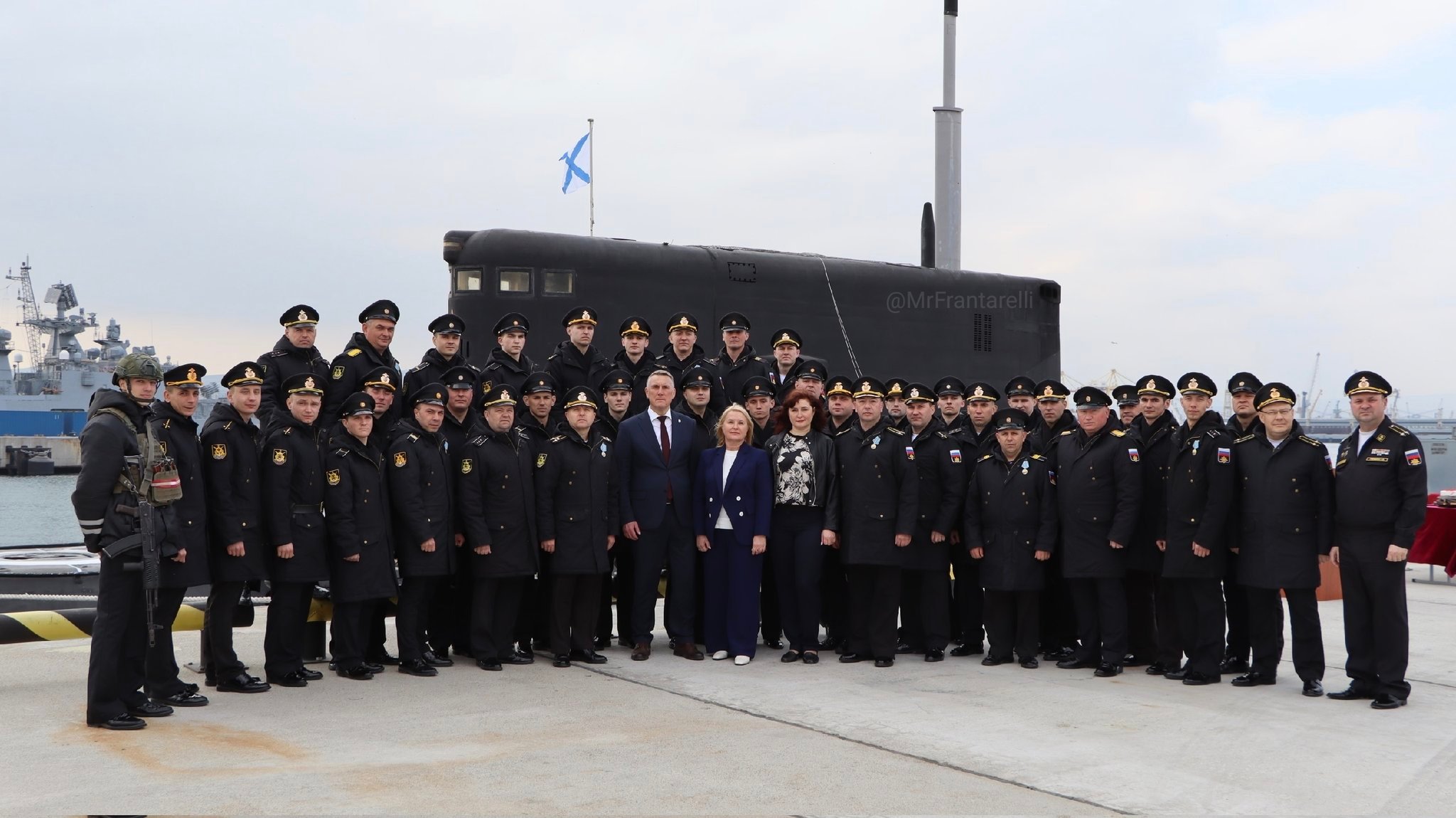 06363型大型柴电潜艇“大诺夫哥罗德”号（B-268）地点：俄罗斯海军黑海舰队