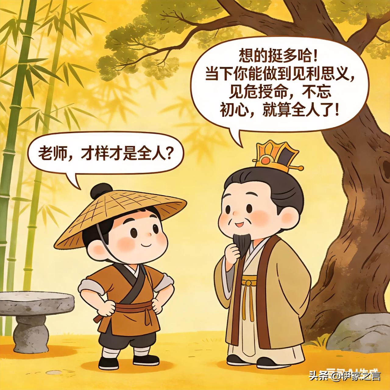 14.12子路问成人。子曰：“若臧武仲之知，公绰之不欲，卞庄子之勇，冉求之艺，文