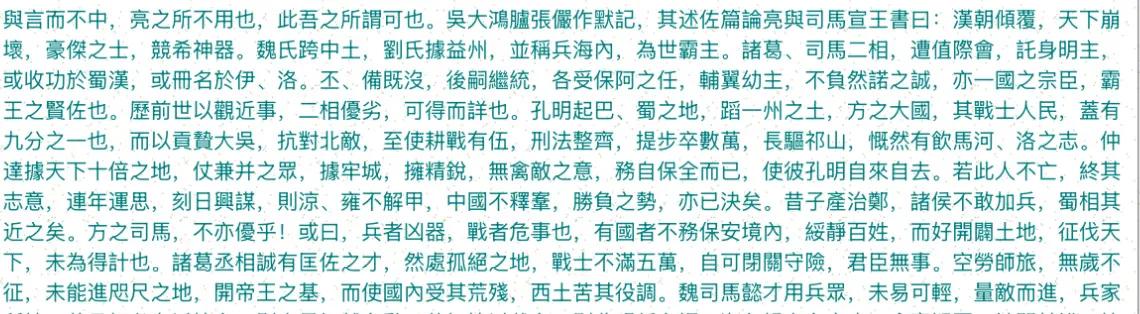 裴松之注《三国志·蜀志·诸葛亮传》引东晋张俨《默记》的《述佐篇》有段对诸葛亮的评