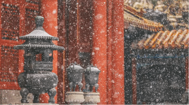 北京暴雪故宫出图 北京