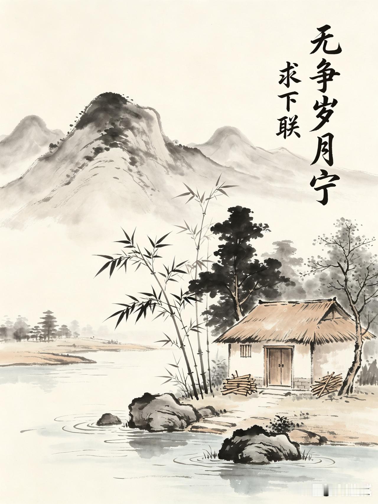 人活到如今，看淡名利得失，不争风头不逐功利，守着三餐烟火，只求心安度日。闲来随口