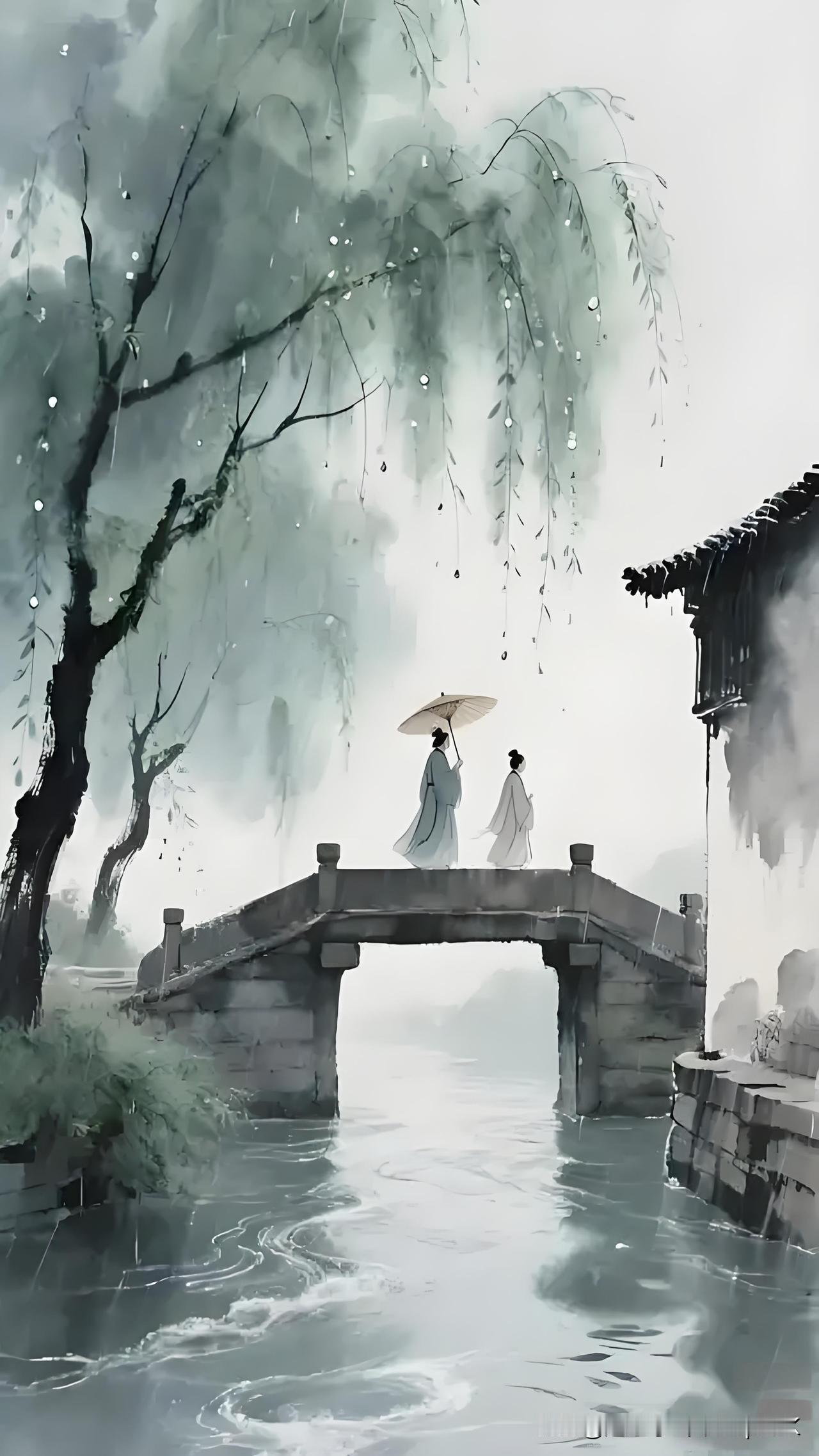《听雨》
——明·秦旦
独坐虚堂听雨声，
不堪屋角鹁鸠鸣。
凭谁一扫长空翳，
放