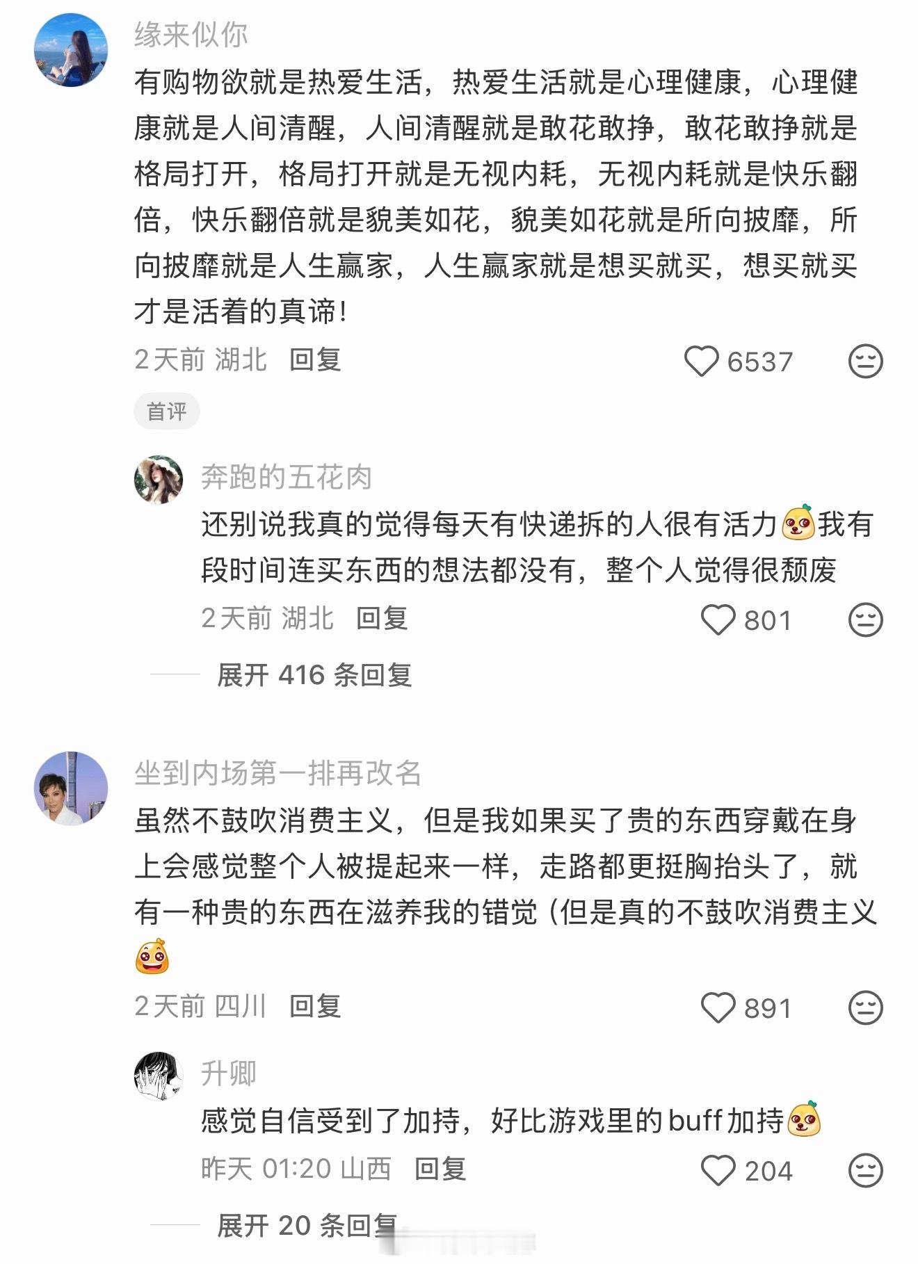 确实，我是消费主义 