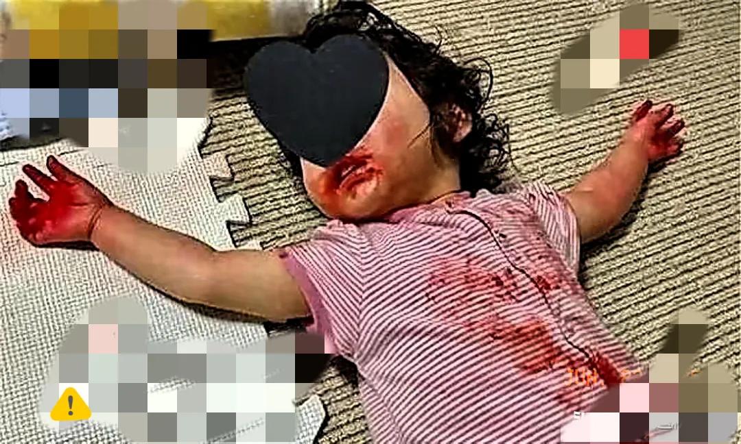 妈妈下楼取快递，
让3岁女儿独自在家午睡，回家后，女儿躺在地上一动不动的，身上都