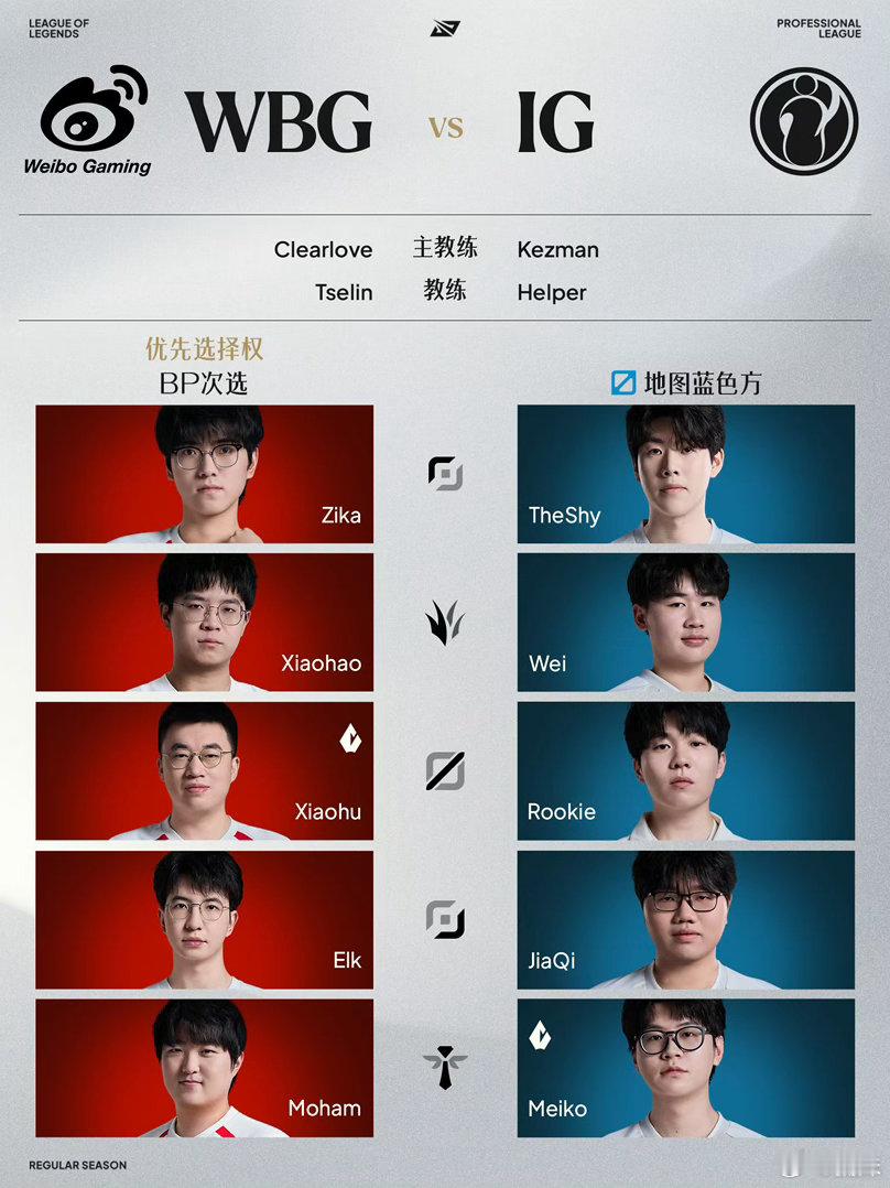 iG首发AD是JiaQi据说是训练赛佳琪表现突出，阿萨姆最近几场打的不好。好好训