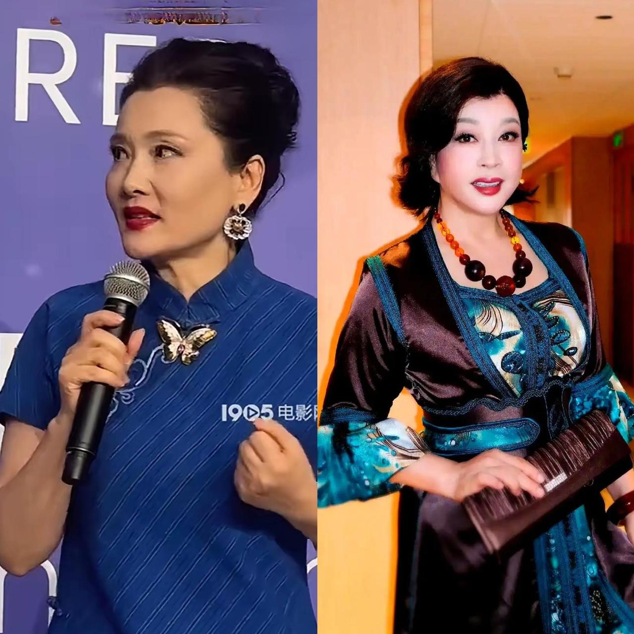 问女同胞们一个问题，
可不许撒谎哦！
左边何赛飞，右边刘晓庆，
选一个做婆婆，你