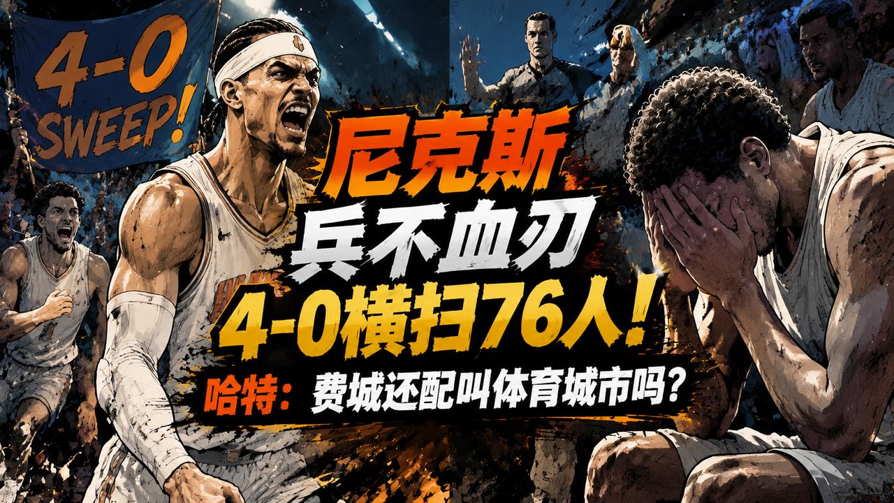 费城的体育之城名不副实？这到底是怎么回事？就在上场遭遇战，当尼克斯成功以4:0横