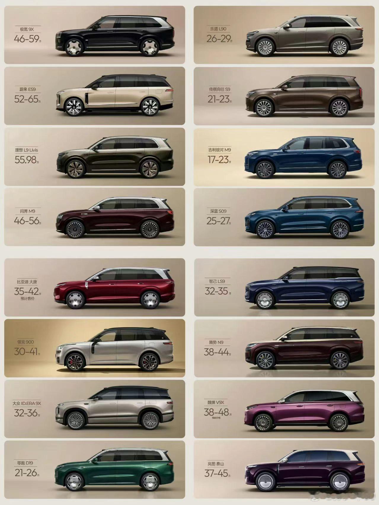 今年的 6 座 SUV 车型真的是那句天下英雄如过江之鲫太精彩了 