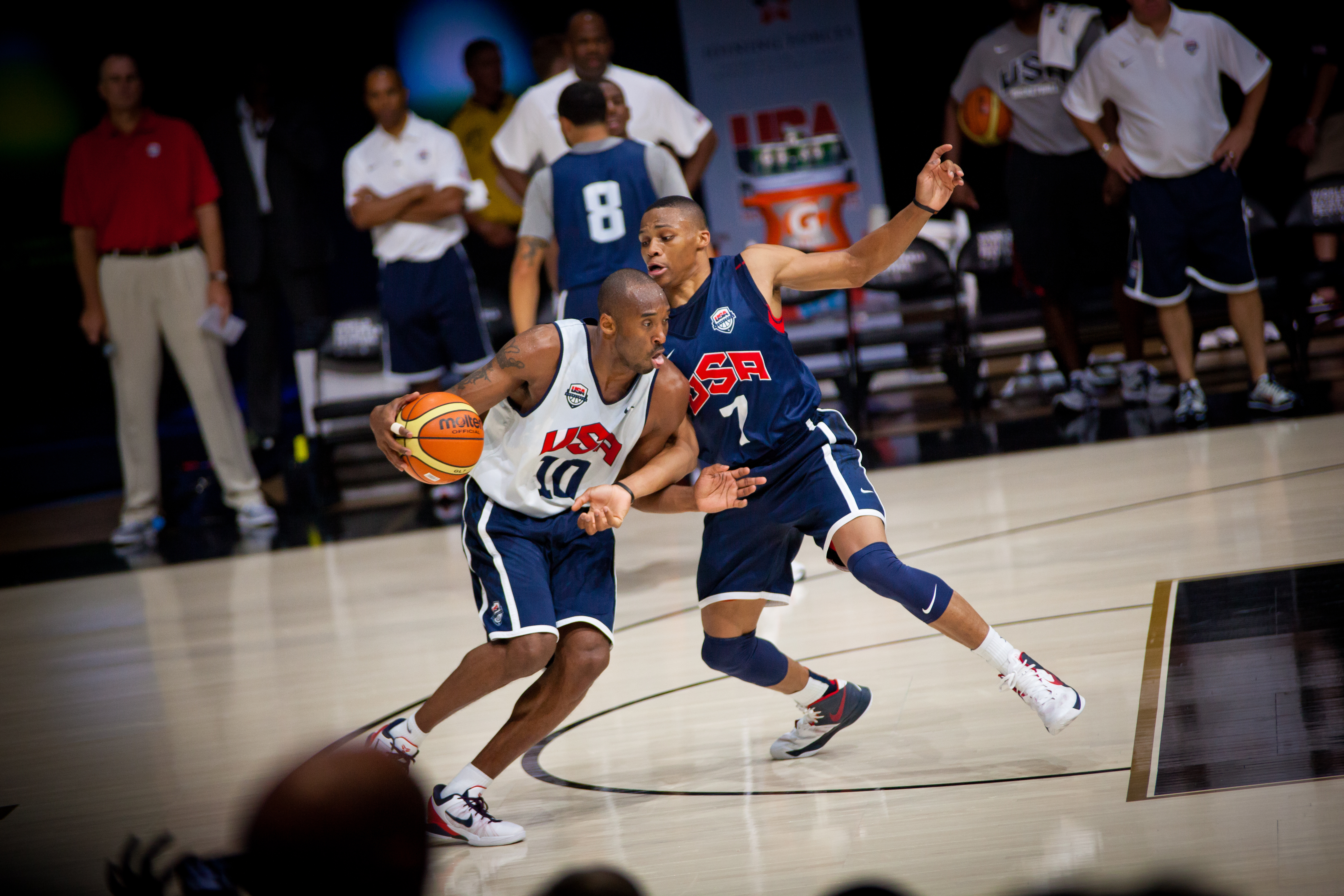 Kobe Bryant and Russell Westbrook科比  威少