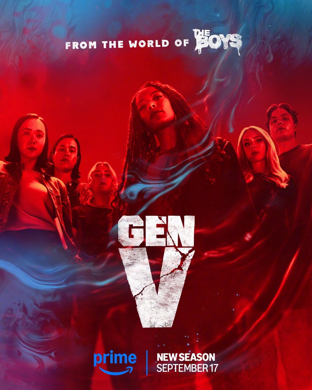 V世代第二季海报 《黑袍纠察队》衍生剧集《V世代》第二季，发布新海报，9月17日