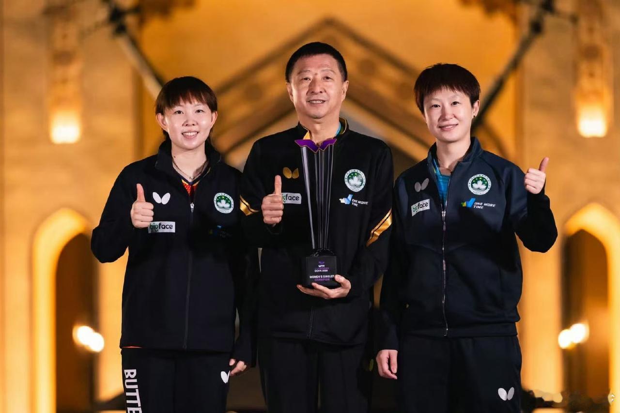 朱雨玲社媒分享多哈球星挑战赛比赛结束后总结！并晒出与目前主管教练陈振江教练一起合