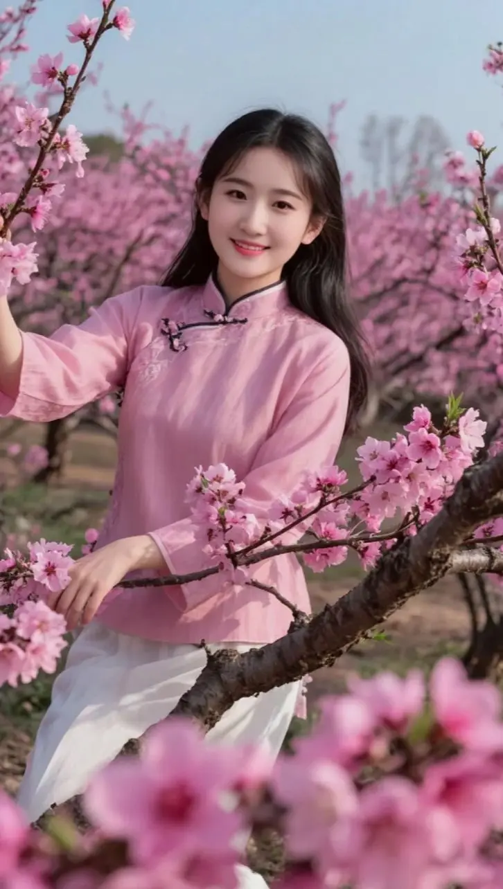 AI桃林生活照 随变ai随便玩