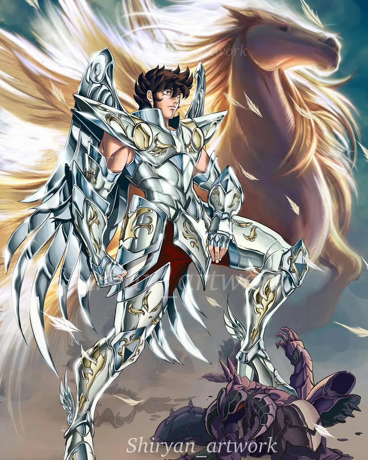 #圣斗士星矢# 神圣衣青铜五小强，作者：Shiryan