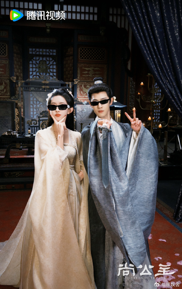 李昀锐孟子义古装墨镜对视李昀锐孟子义尚公主共创 糊糊镜头都挡不住的默契！李昀锐孟