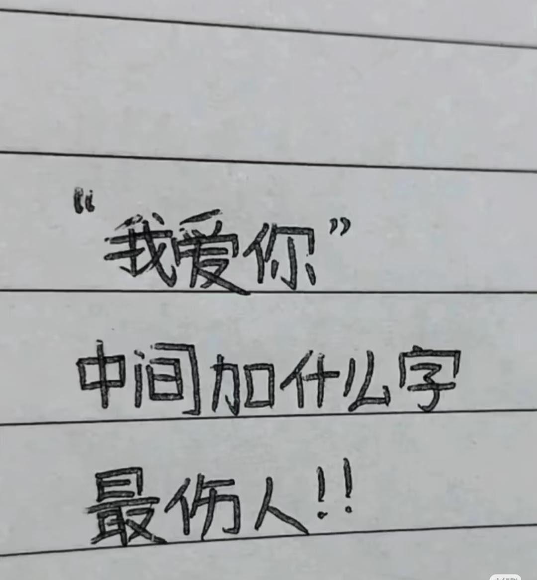 以你的学识，你会在中间加个什么字？