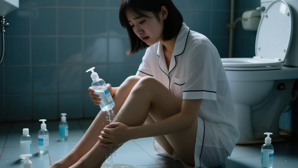 近日，18岁女大学生田田每晚用6瓶酒精冲洗小腿，持续近2个小时，还一直嘀咕：是他