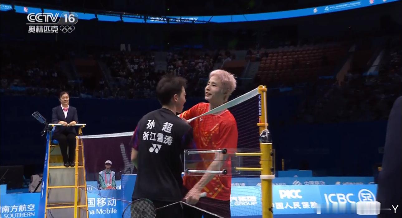 2025大湾区全运会男团决赛江苏1-0浙江石宇奇2-1孙超（16-21 21-1