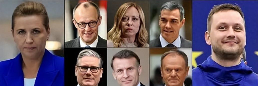 美欧撕破脸？

法国、德国、意大利、波兰等7个欧洲大国领导人，直接组团发布联合声