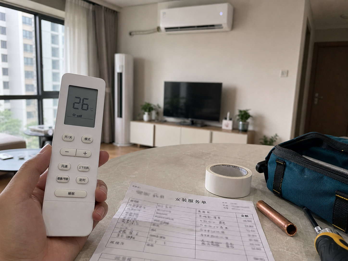 很多人买空调的时候  第一眼只看机器价格  但真正装到家里才发现  加长铜管  