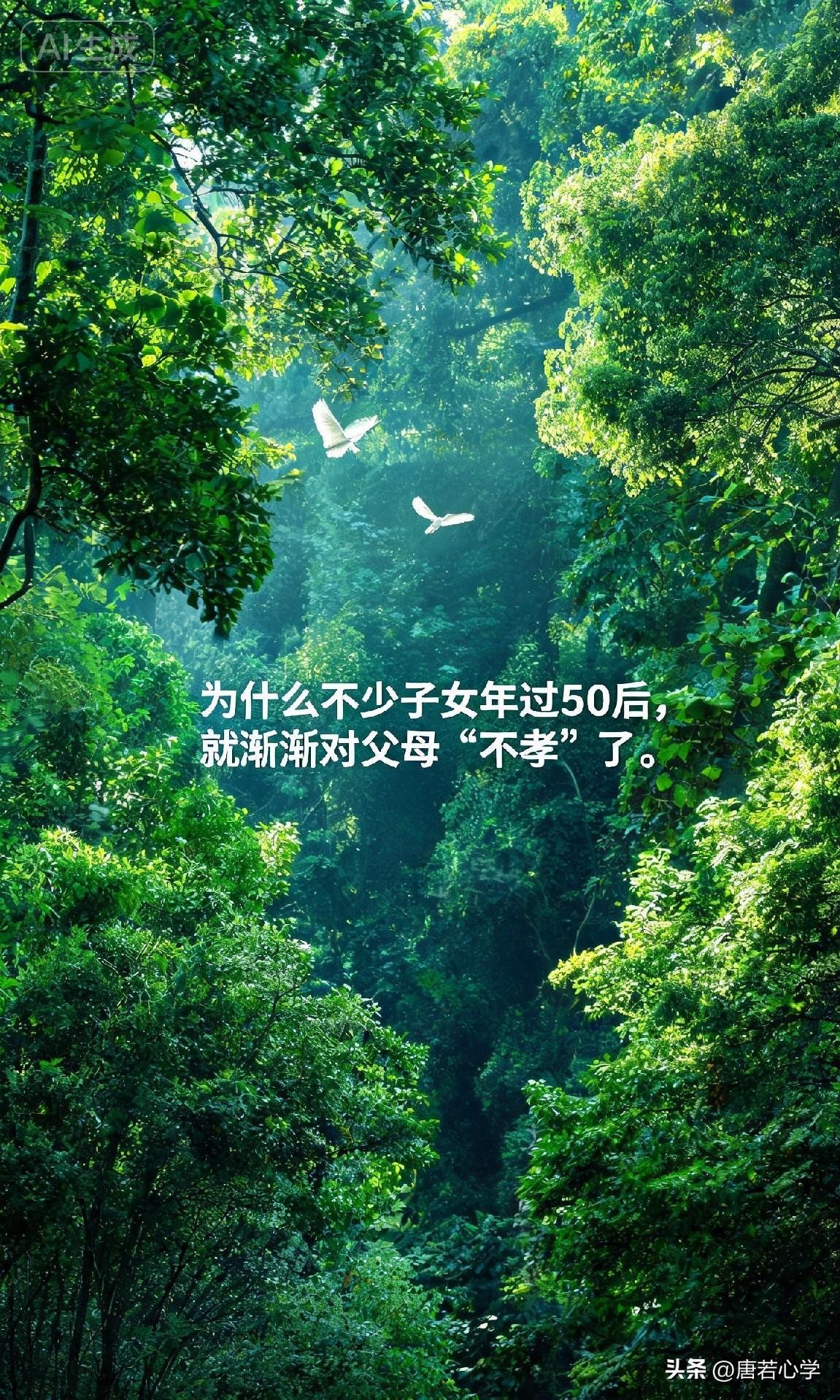 为什么不少子女年过50后，就渐渐对父母“不孝”了。

俗话说，“百善孝为先”，我