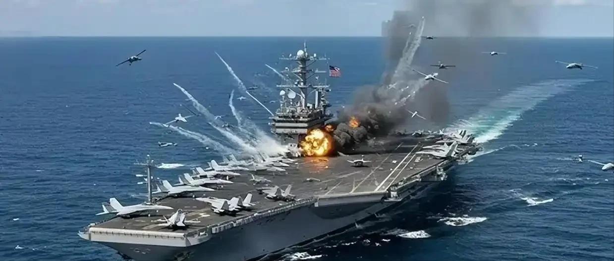 🌙轰炸美军航母！美军伤亡数百人！特朗普最新表态：与伊朗对话 谁也没想到，伊朗居