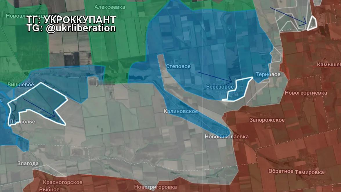 🫡🇺🇦 乌克兰武装部队继续在第聂伯罗彼得罗夫斯克州推进，已解放普里维利亚村