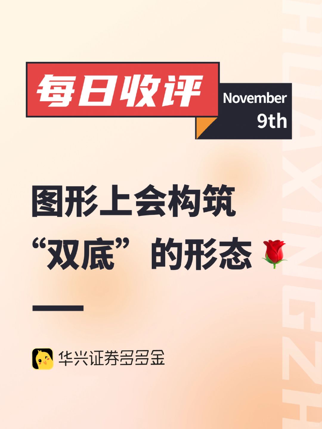 每日收评｜图形上会构筑“双底”的形态