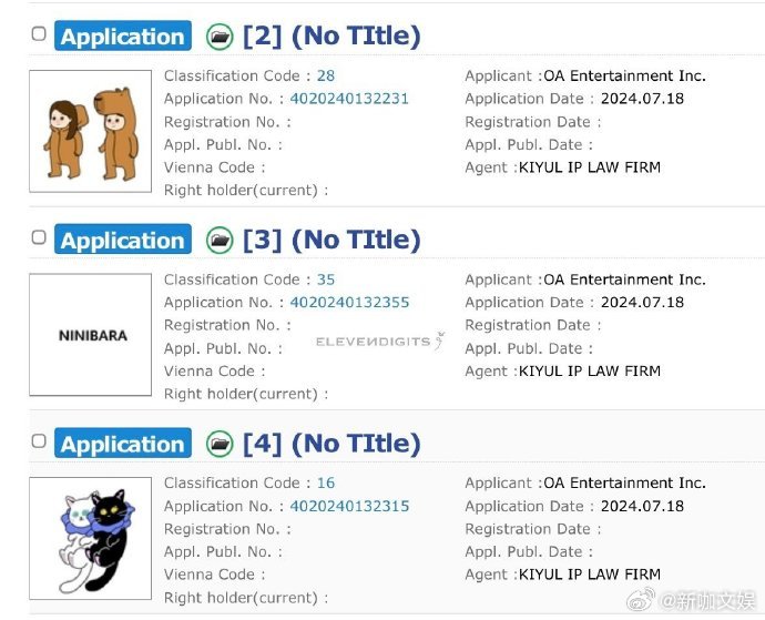 #jennie注册了玩偶商标##jennie用卡皮巴拉当商标#jennie注册了