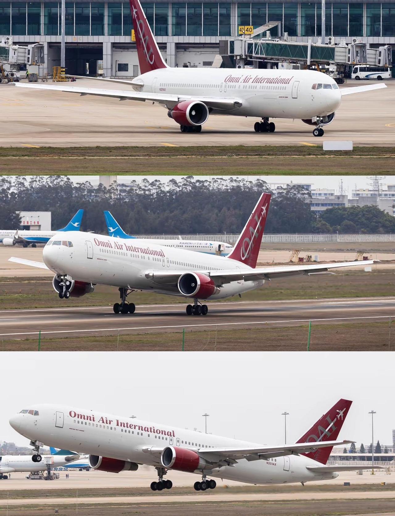 “偷渡快乐机”美国政府全能航空经由 安克雷奇-首尔-福州 遣返非法入境人员追飞机