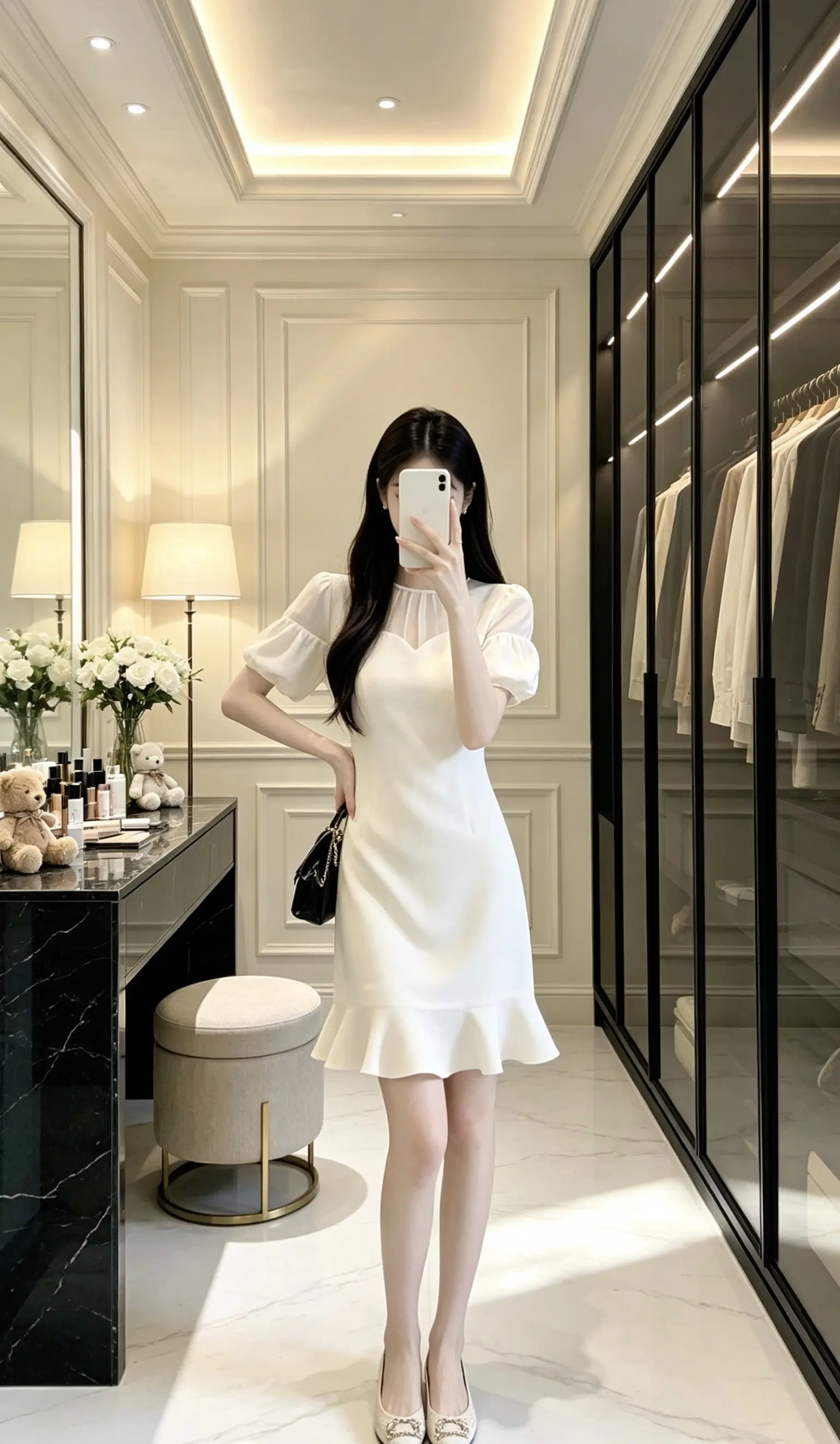百搭小黑裙连衣裙 气质小白裙 夏季新款小黑裙 白色修身连衣裙 夏日甜辣...