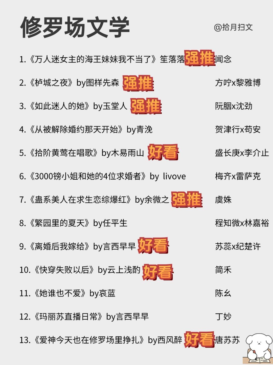 23本雄竞修罗场文！万人迷女主，买股向