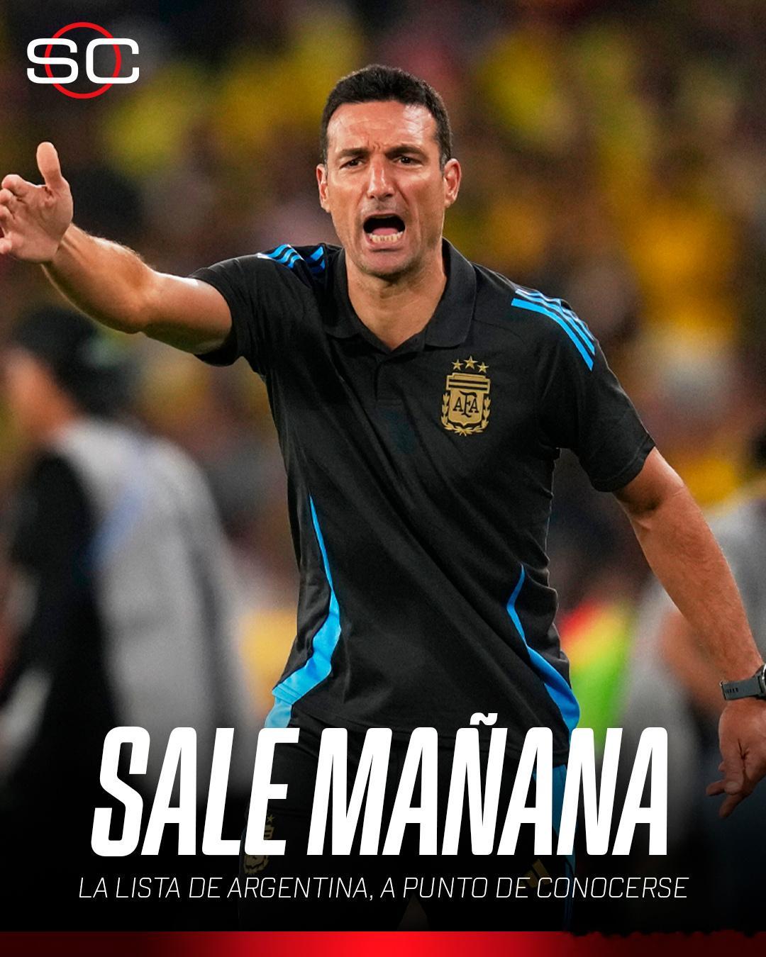 竞争激烈！55选26，ESPN：阿根廷国家队明日发布世界杯最终名单ESPN阿根廷
